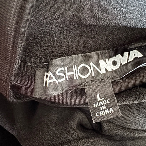 Fashion Nova Black Always Dramatic Maxi Dress - Black Large - Picture 6 of 6